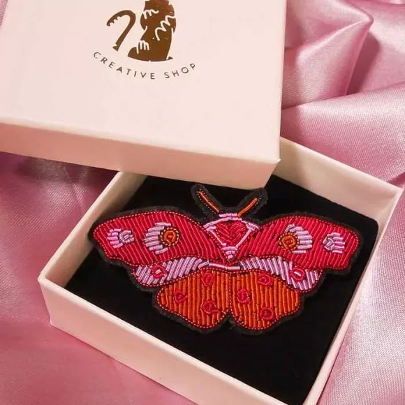 Store Amour Butterfly Brooch By Malicieuse Socks & Accessories