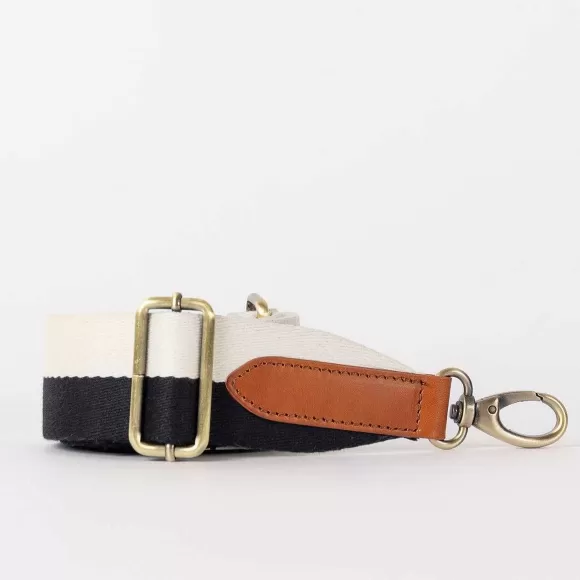 Online Bag Strap In Black & White Socks & Accessories