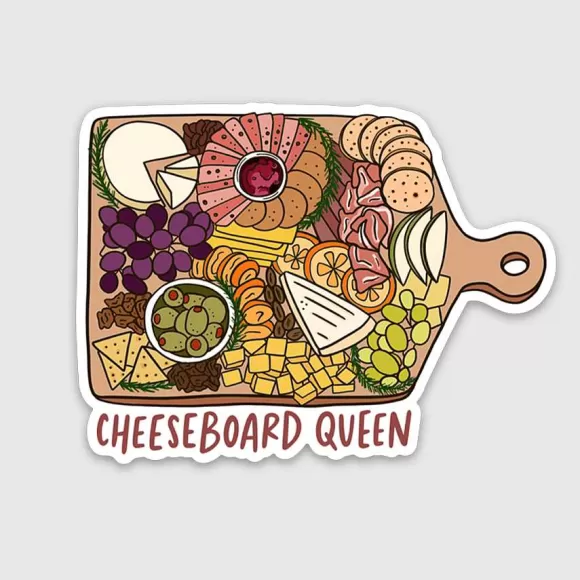 New Cheeseboard Queen Charcuterie Sticker By Brittany Paige Cards & Stationery