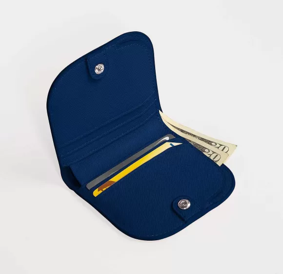 Outlet Dome Wallet In Blue Socks & Accessories