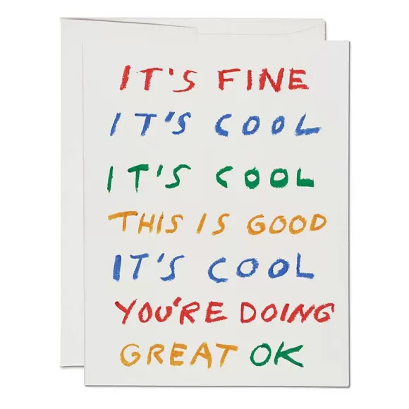 Store Fine Cool Good Encouragement Card Cards & Stationery