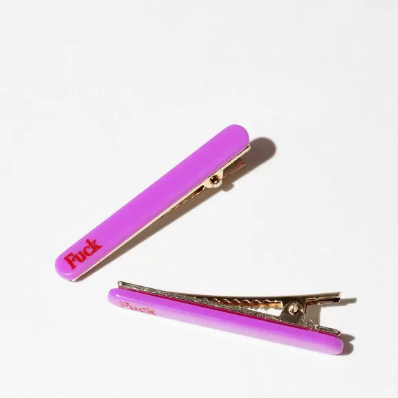 Best Sale Fuck Hairclip Set Socks & Accessories