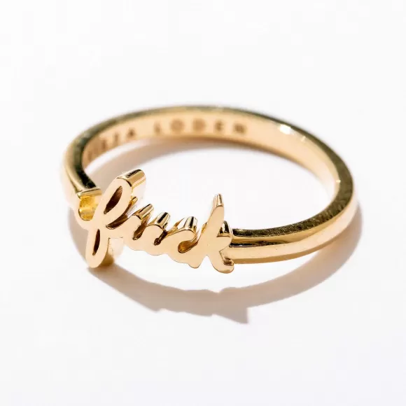 Flash Sale Fuck Ring In 10K Gold Rings