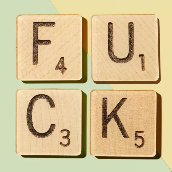 Sale F-U-C-K Scrabble Coaster Set Home & Kitchen