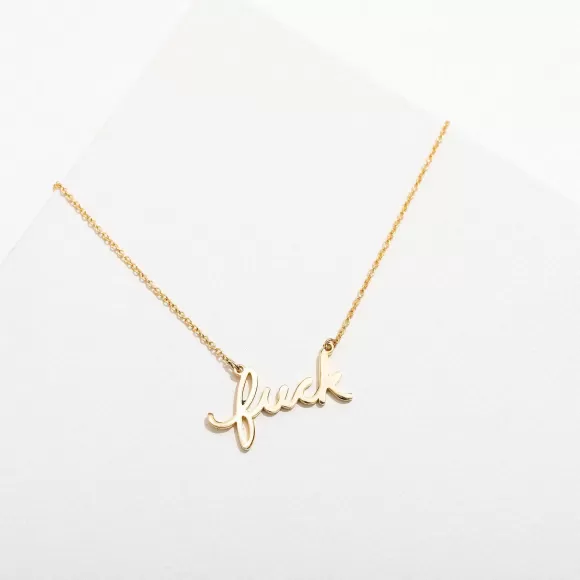 Sale Fuck Script Necklace Necklaces