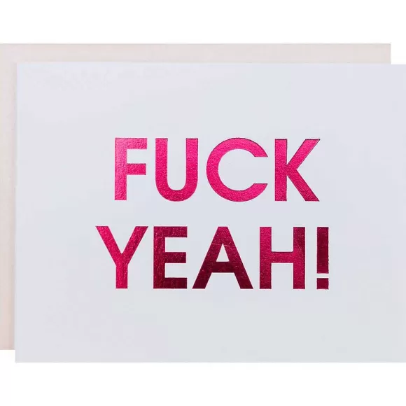 Fashion Fuck Yeah Celebration Card By Chez Gagn Cards & Stationery