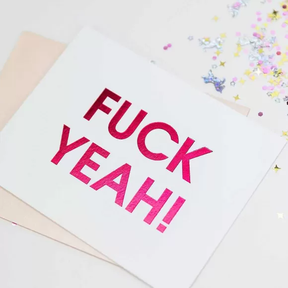 Fashion Fuck Yeah Celebration Card By Chez Gagn Cards & Stationery