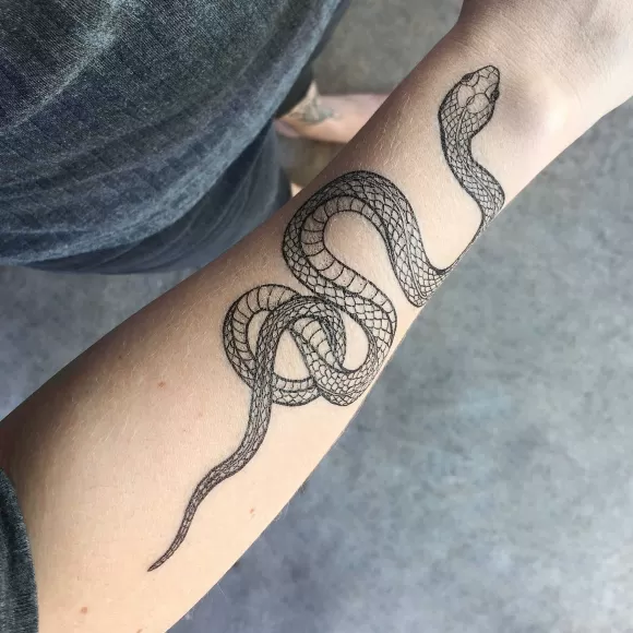 Online Garden Snake Temporary Tattoo Beauty & Wellness