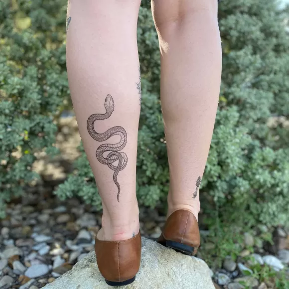 Online Garden Snake Temporary Tattoo Beauty & Wellness