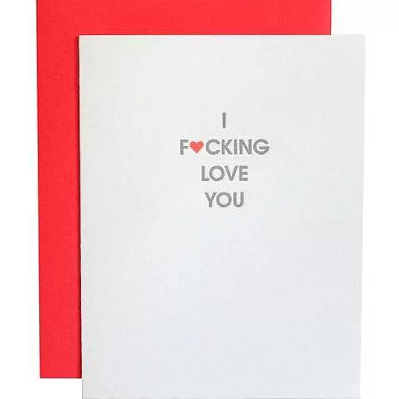 Flash Sale I Fucking Love You Card By Chez Gagn Cards & Stationery