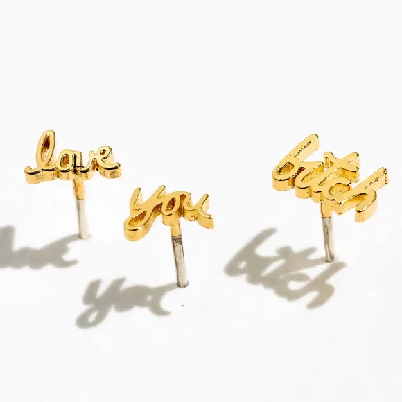 Shop Love You Bitch Studs Earrings