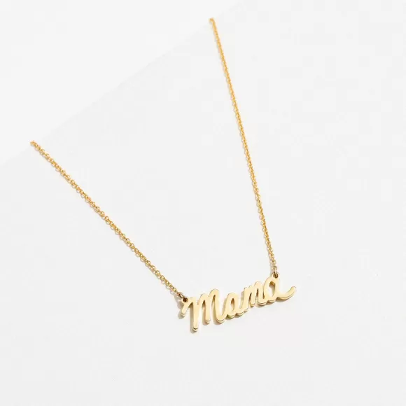 Online Mama Script Necklace Necklaces