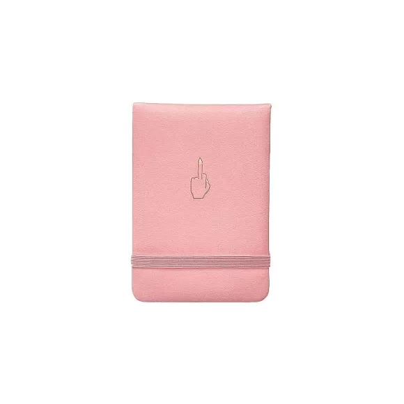 Shop Middle Finger Pocket Journal In Pink By Golden Gems Cards & Stationery