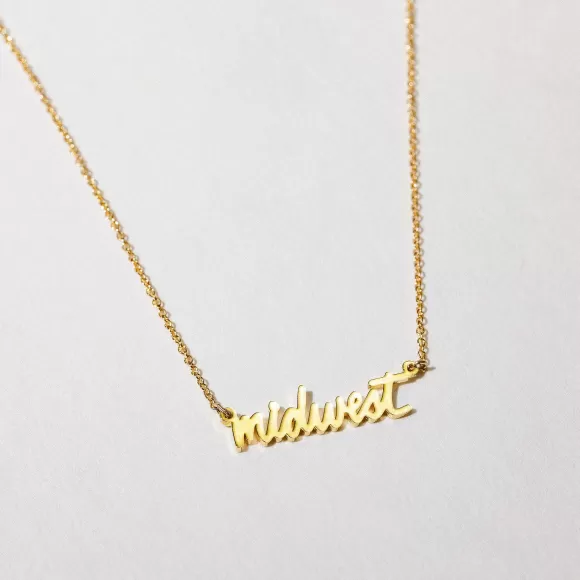 Best Sale Midwest Script Necklace Necklaces