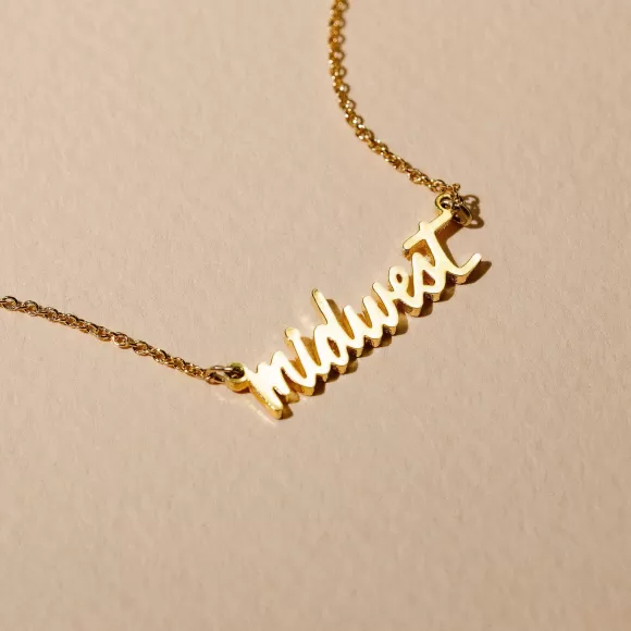 Best Sale Midwest Script Necklace Necklaces