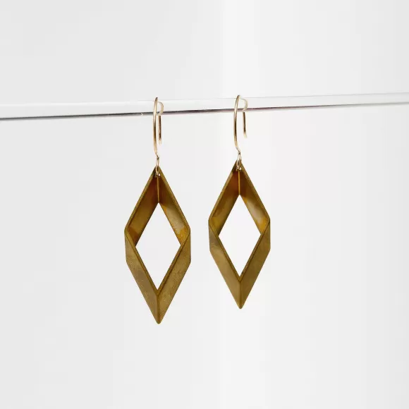 Fashion Open Brass Diamond Earrings Earrings