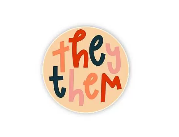 Cheap Pronoun Mini Sticker By Twentysome Design Cards & Stationery