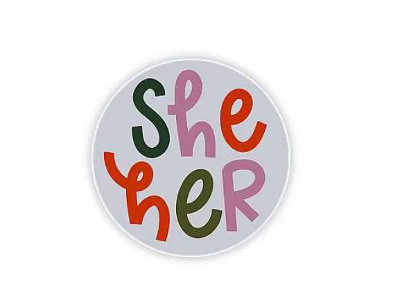 Cheap Pronoun Mini Sticker By Twentysome Design Cards & Stationery