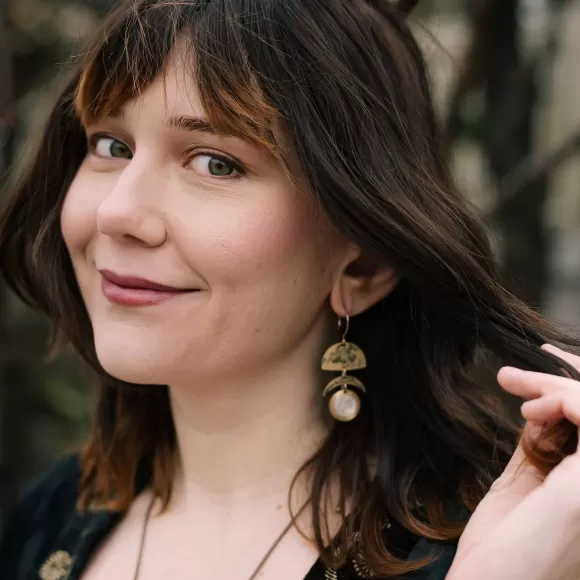 Sale She'Ll Change Moon Phases Earrings Earrings