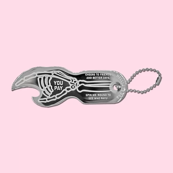 Online Skeleton Hand Bottle Opener Keychain Socks & Accessories