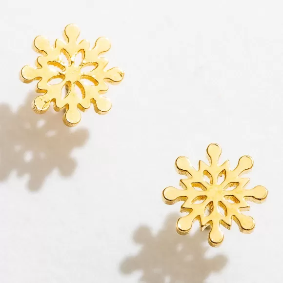 Online Snowflake Studs Earrings