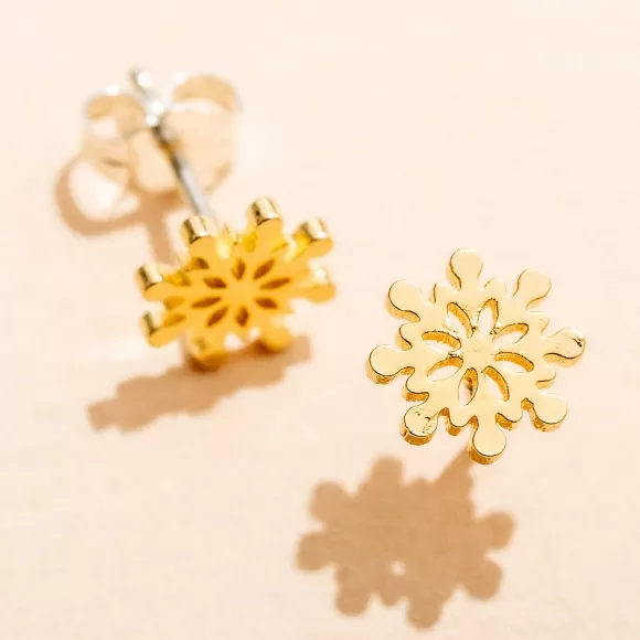 Online Snowflake Studs Earrings