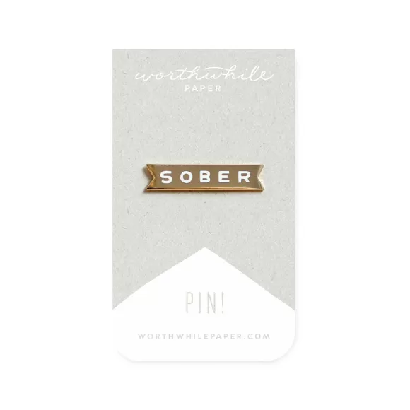 Best Sale Sober Pin By Worthwhile Paper Socks & Accessories