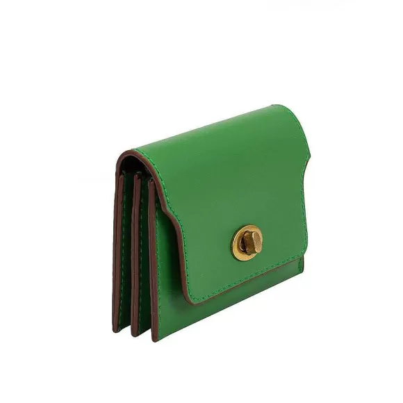 Cheap Tara Card Case Wallet In Green Socks & Accessories